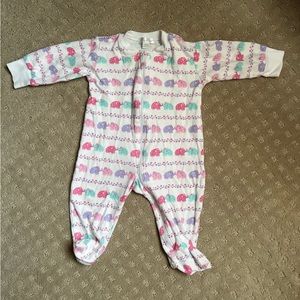 Kissy Kissy - Elephant Escapades Print Footie